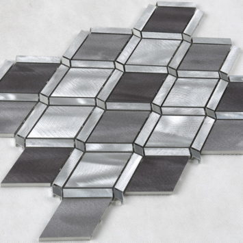 SILVER WHITE RHOMBUS