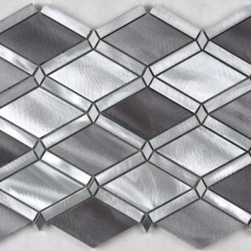 SILVER WHITE RHOMBUS